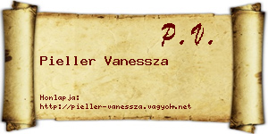 Pieller Vanessza névjegykártya